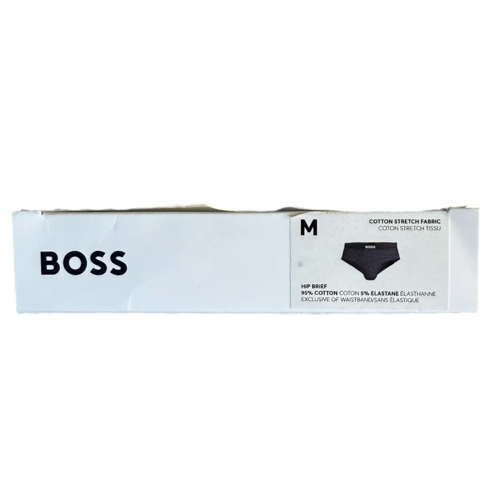 Men's Hugo Boss‎ Gray and Purple Cotton Briefs Men's Size Medium New